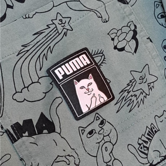 PUMA X RIPNDIP AOP Twill Jacket (Eucalyptus) - Men's size LARGE - Picture 6 of 12